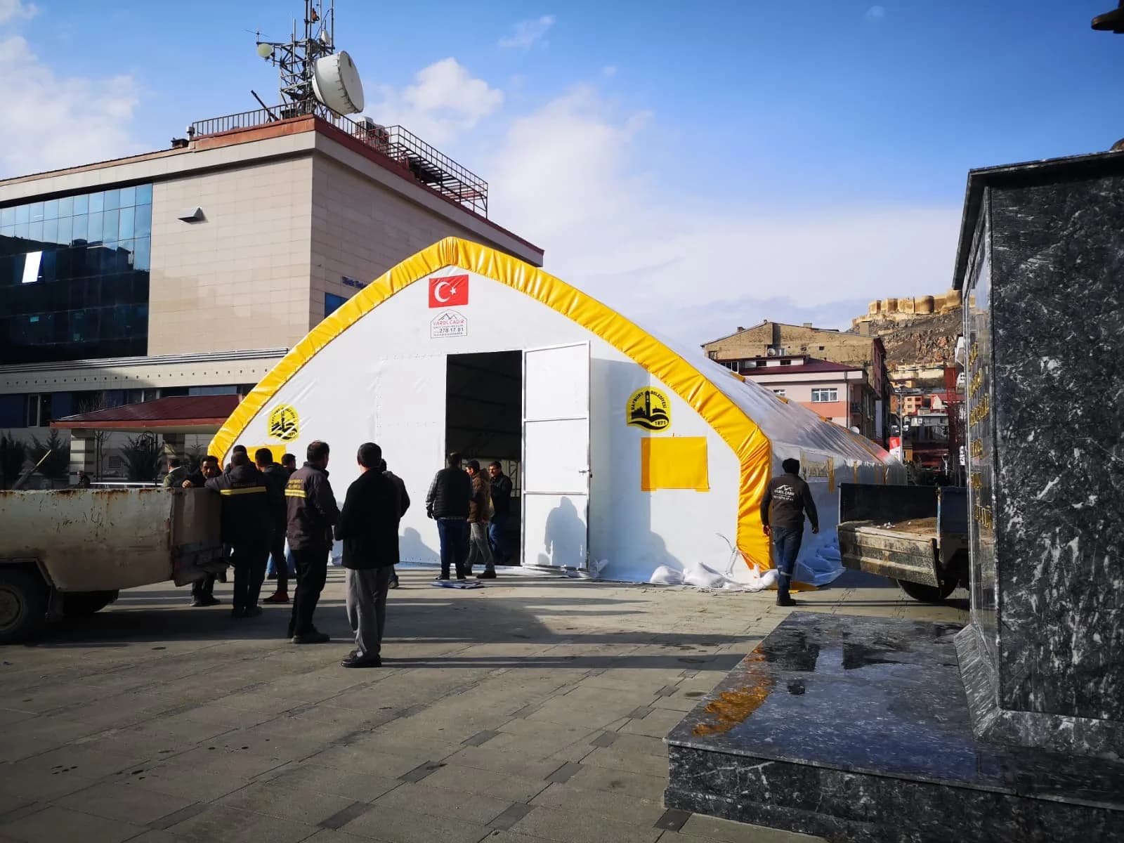 Factory overflow tent