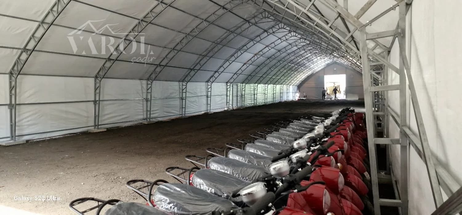 Factory overflow tent