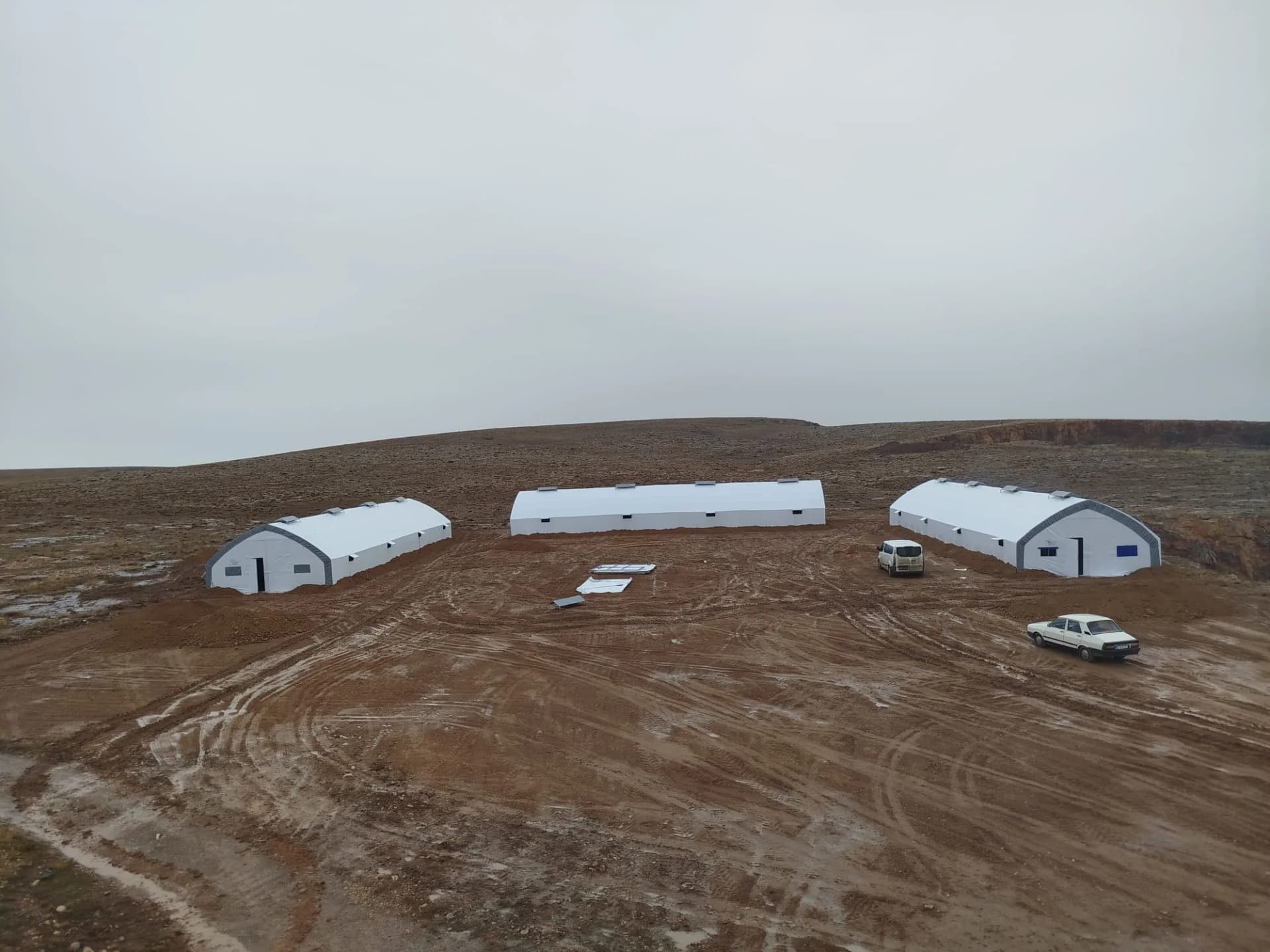 Cattle housing tent
