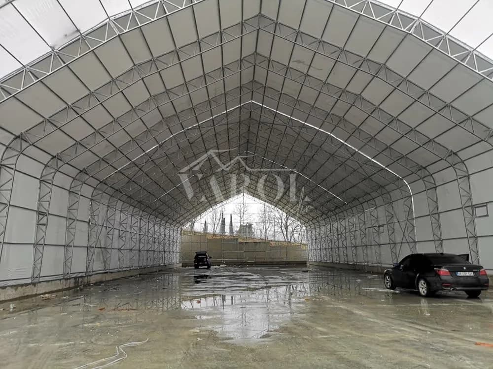Aircraft hangar tent