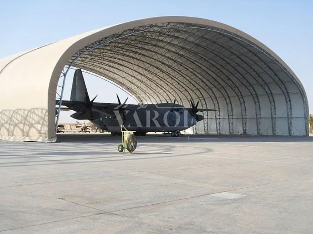 Aircraft hangar tent