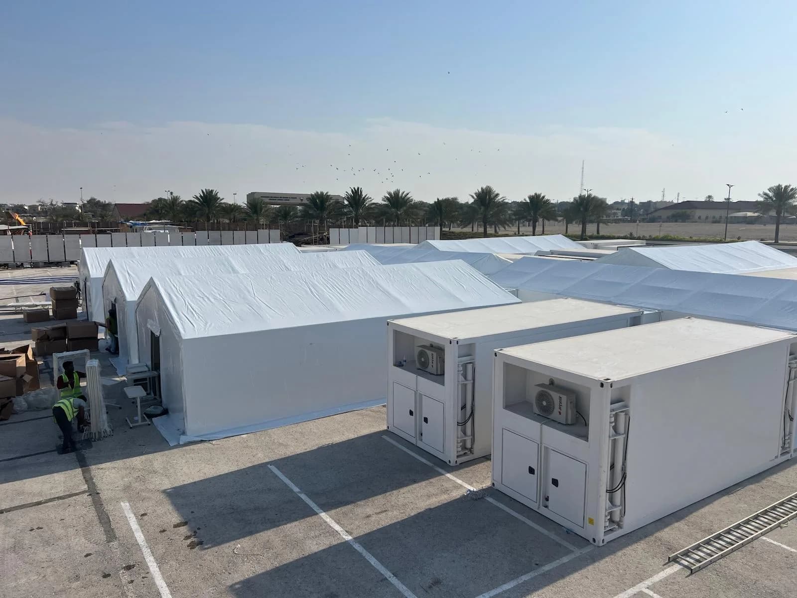 Field hospital tent