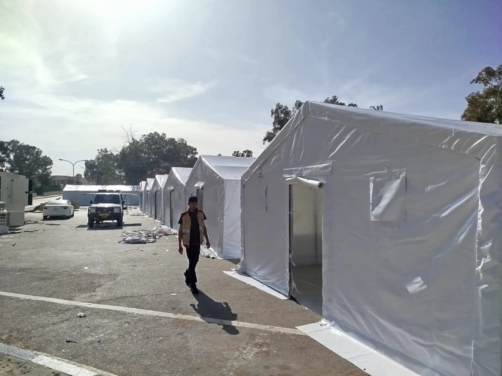 Field hospital tent
